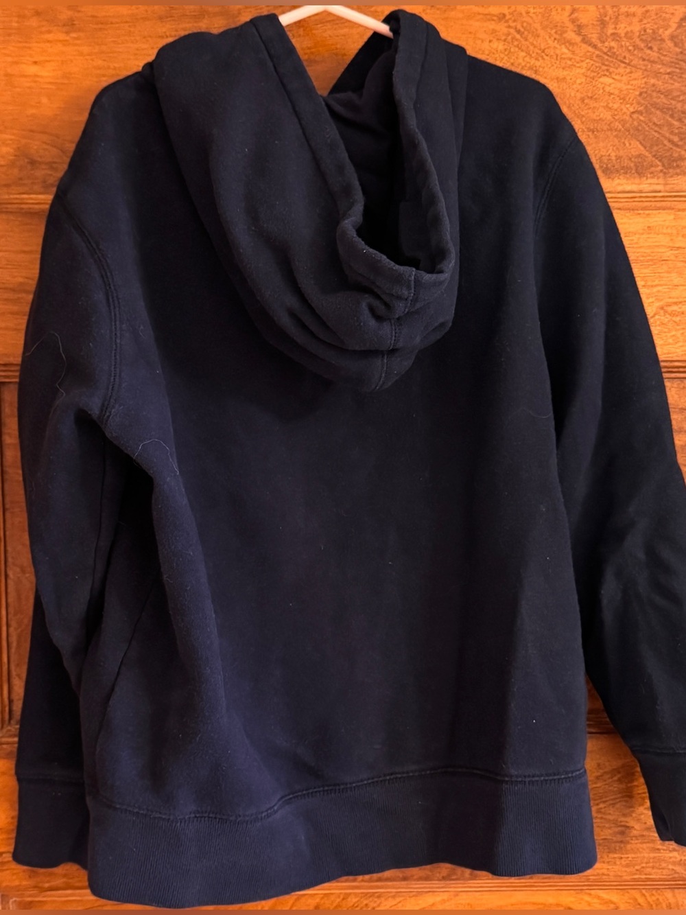 GAP Kids Navy Zip-Up Sweatshirt with American Flag Lettering Fourth of July, M - Picture 3 of 7